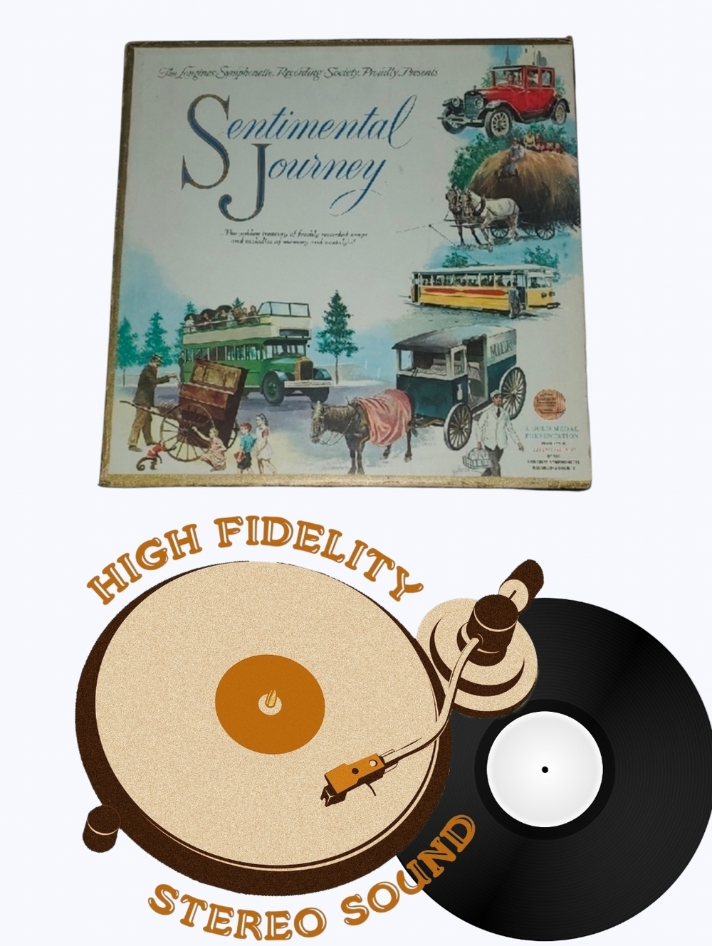 Sentimental Journey Vintage 6 Record Set  Gold Medal Presentation